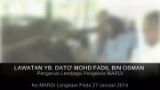 Lawatan YB Dato' Mohd Fadil Bin Osman, Pengerusi Lembaga Pengelola MARDI ke MARDI Langkawi